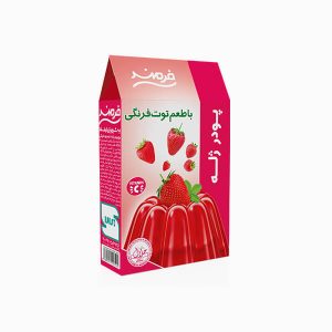 پودر ژله فرمند با طعم توت فرنگی 100 گرم