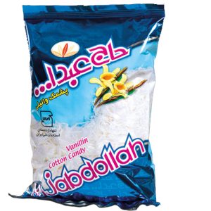 پشمک الیافی حاج عبدالله 350 گرم وانیلی